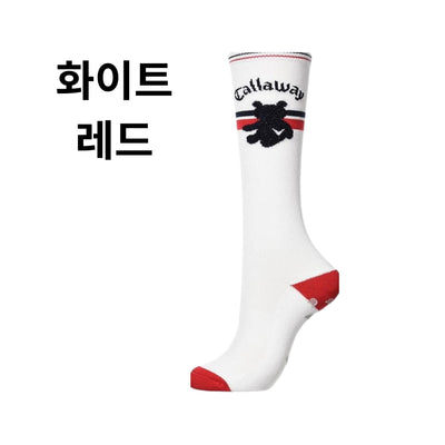 캘러웨이 여성용 베어 하이삭스(1색상/5개=1세트)