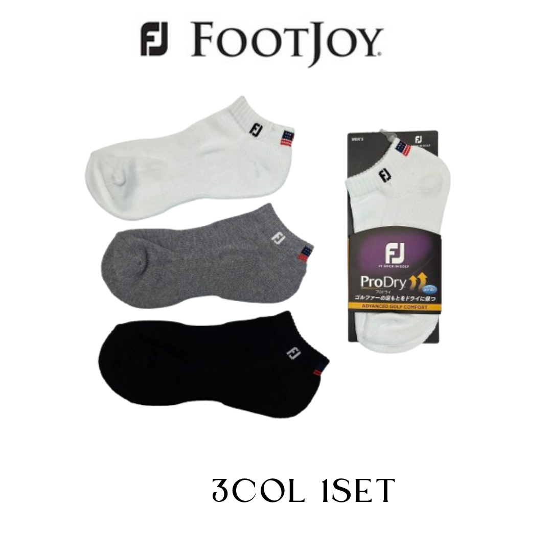 [새상품] 풋조이 프로 드라이 US 프래그 중목양말 3COL(1SET)